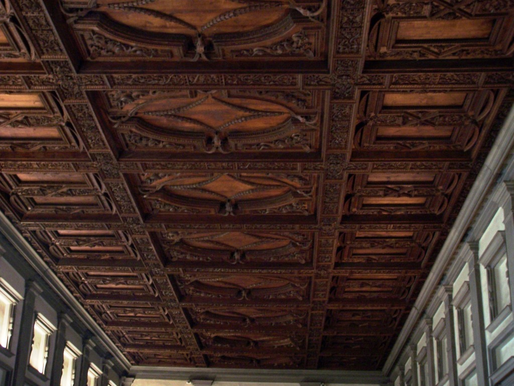 Basilica di San Lorenzo - Laurentian Library Reading Room ceiling