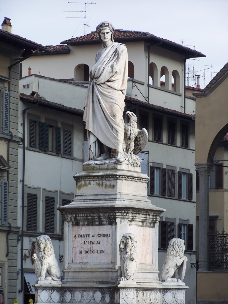 A Dante Alighieri L'Italia M.DCCC.LXV monument - Piazza della Santa Croce