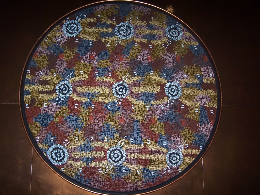 Arrungu Dreaming at Ulyitjirrki Clifford Possum Tjapaltjarri (Anmatjira) 1984 